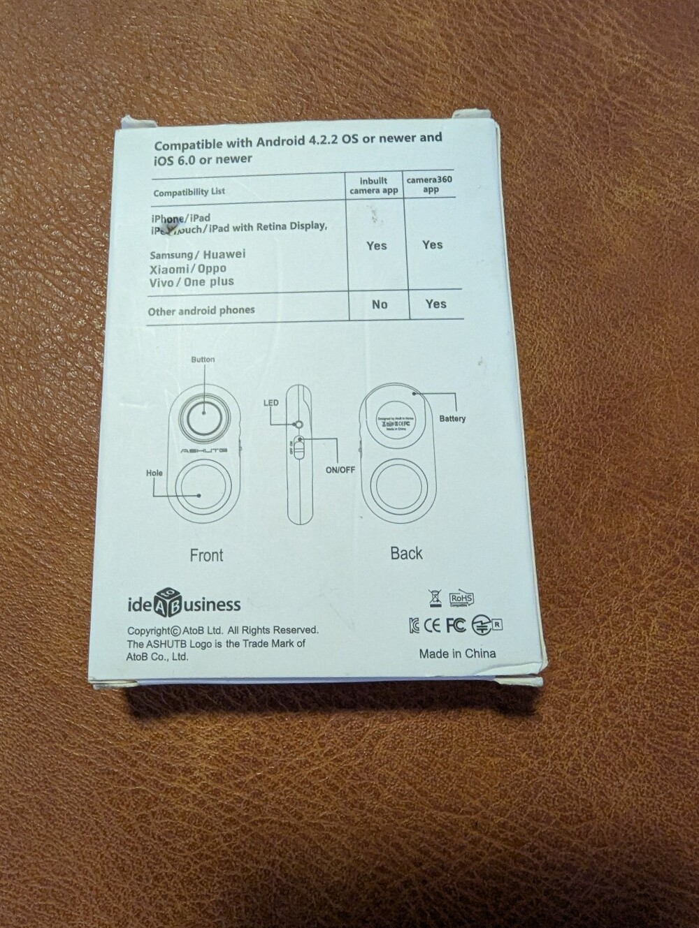 New In Box Bluetooth Remote Shutter - Picture 4 of 4